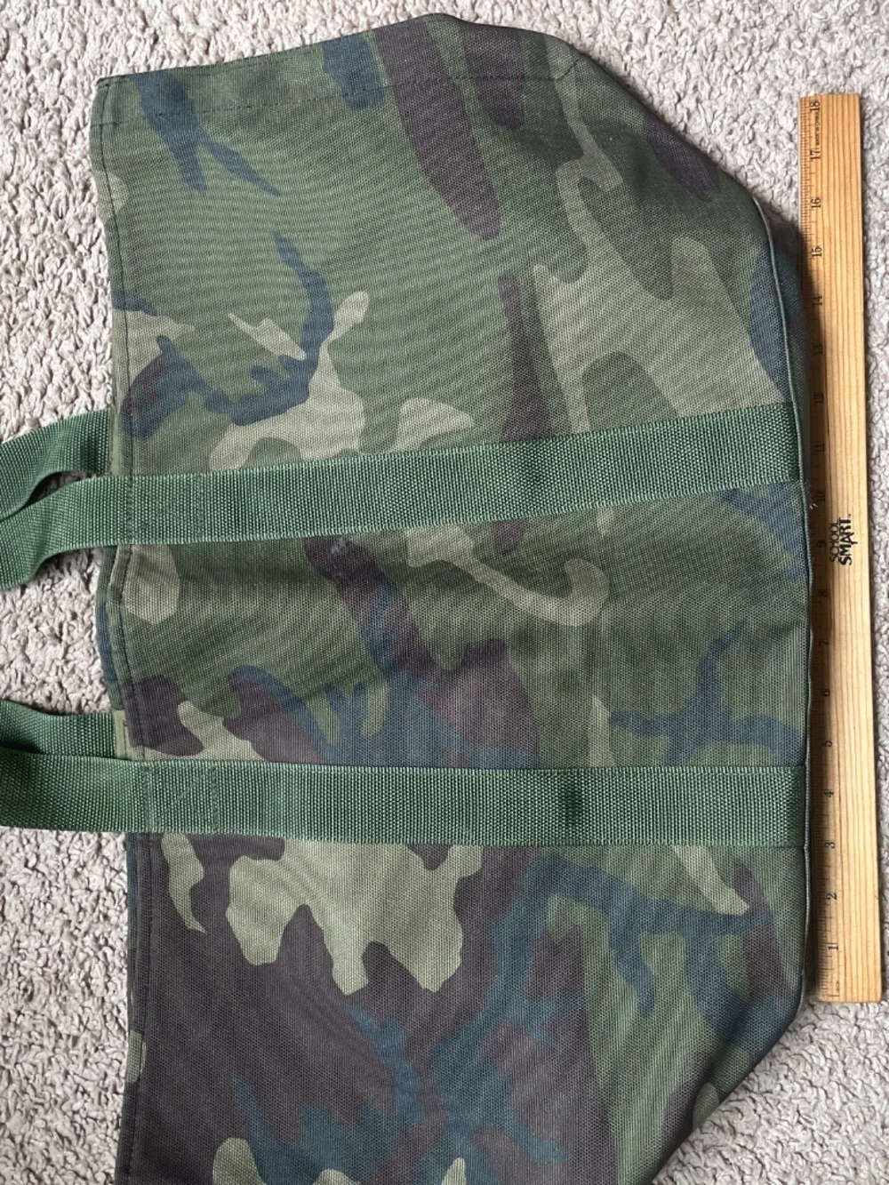 L. L. Bean XL Tote Bag Army Camo Fatigue Green